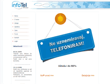 Tablet Screenshot of infotel.rs